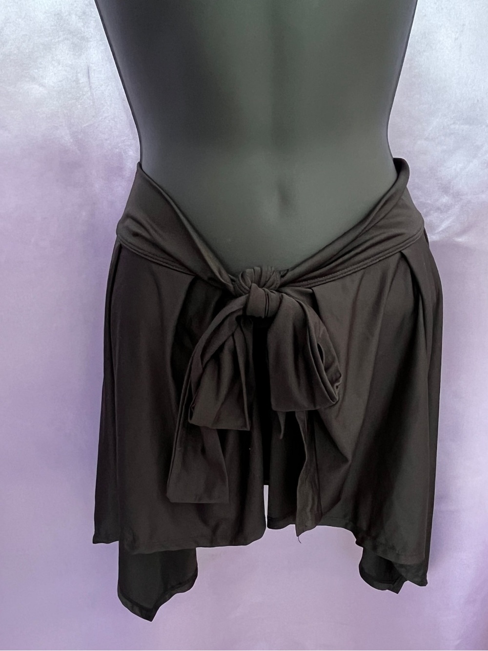 Tie-Front Black Women’s Skirt